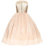 Newest Rose Gold Sequins Sleeveless Girl's Tutu, Cheap Flower Girls Dresses, FG0123